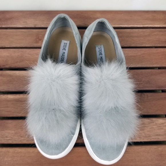 pom pom sneakers steve madden